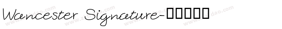 Wancester Signature字体转换